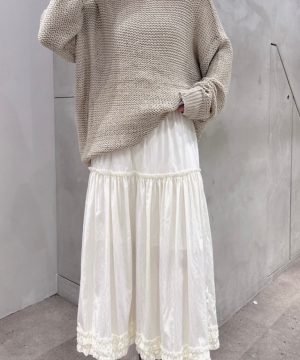 彈性仙女裙 / 白