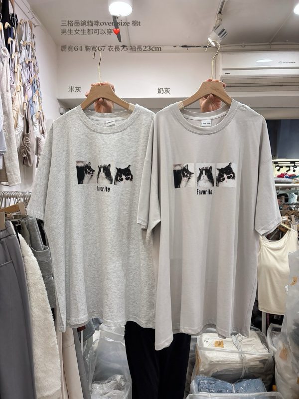 三格喵喵tee /薄款