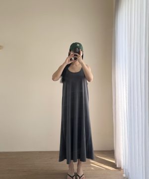 推薦必收🌟 超親膚胸寬加大一件出門洋裝 / 2色 ( 現