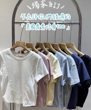 自備腰身美圖秀秀tee / 7色