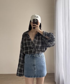 薄款細格紋襯衫/ 2色