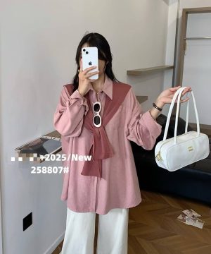 麂皮長版襯衫/ 4色