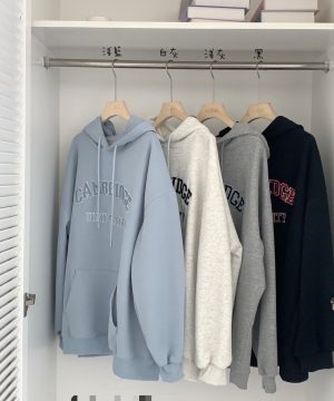 寬鬆刺繡帽tee / 4色