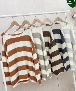 寬橫條針織 / 5色