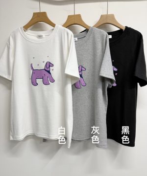 愛心小狗tee / 3色