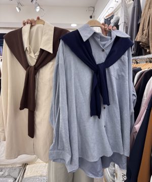 長版附披肩襯 / 2色