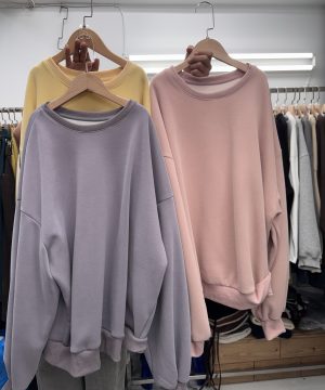 超美baby絨大學tee / 3色