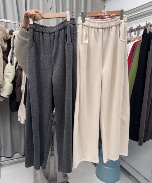 推薦必收！！質感超好 ‎♡ 垂墜感超美羊絨繭型褲 / 4色