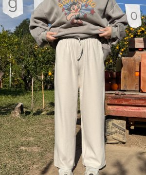 入門基本好穿直筒褲   杏