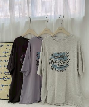 美式圖案寬鬆tee