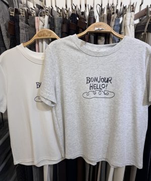 彈性合身面包tee