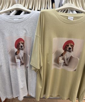 可愛寬鬆狗狗tee