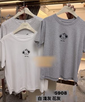 可愛狗狗彈性tee