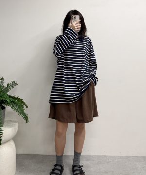 橫條polo上衣 / 2 色