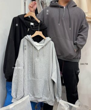 年年必收！好看顯瘦拉鏈帽tee / 8色